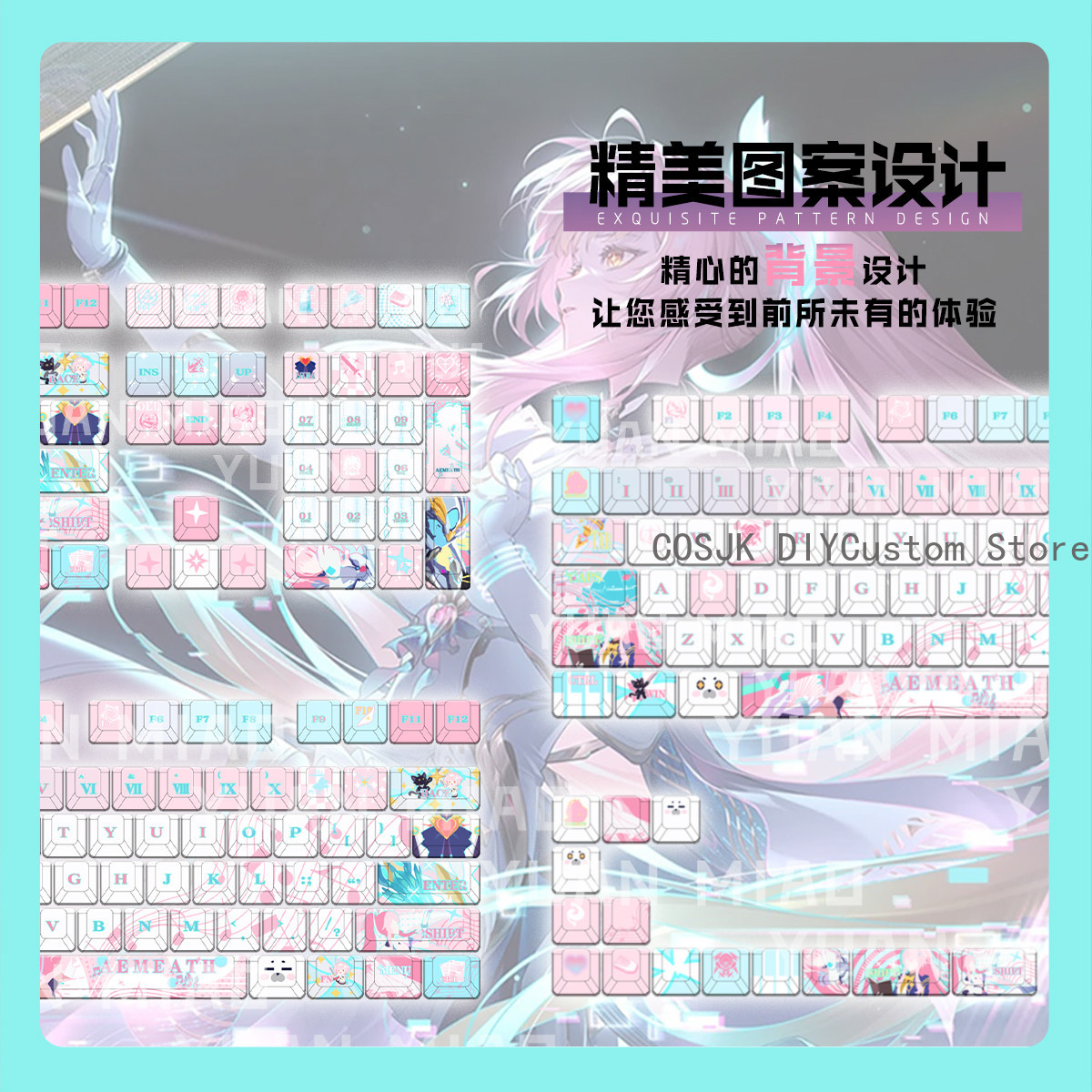 Conjunto de 122 Teclas Anime W - Gaming Accessories In China avaliação e preço