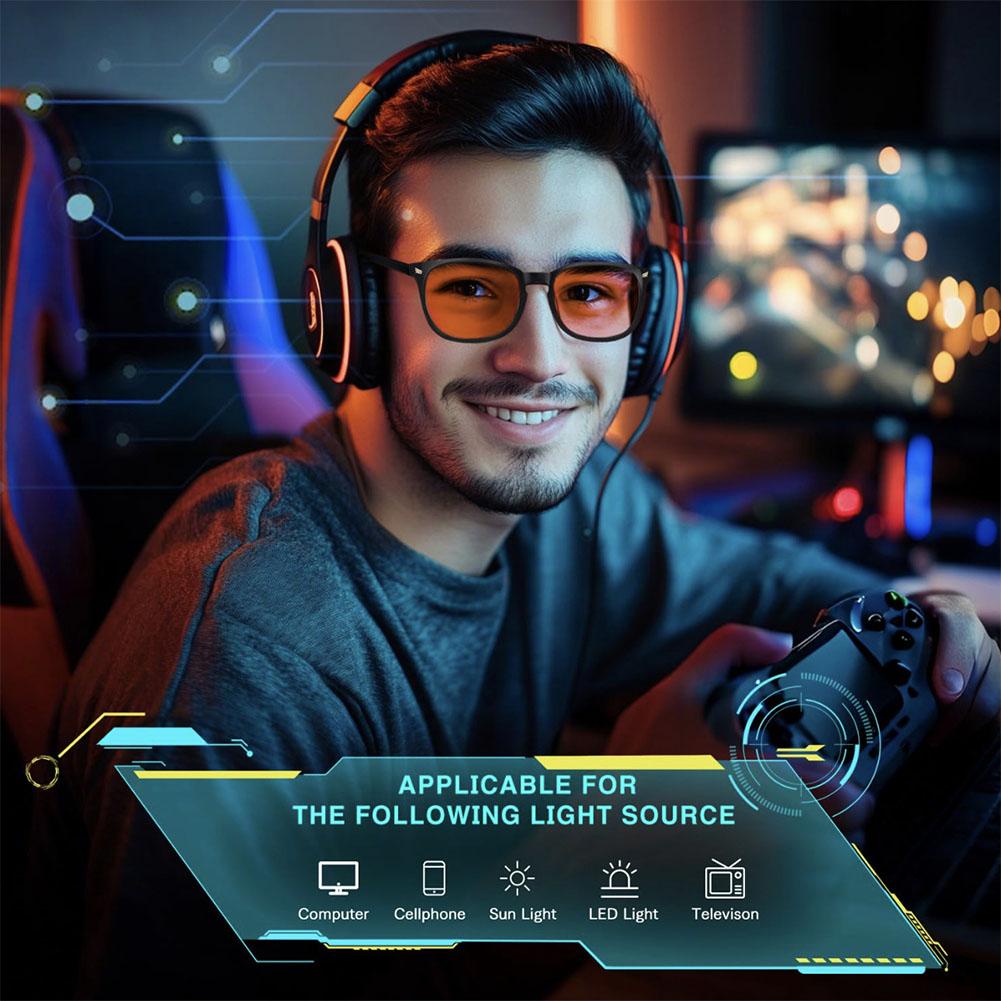 Óculos Anti Luz Azul com Lente - Gaming Glasses Tinted avaliação e preço