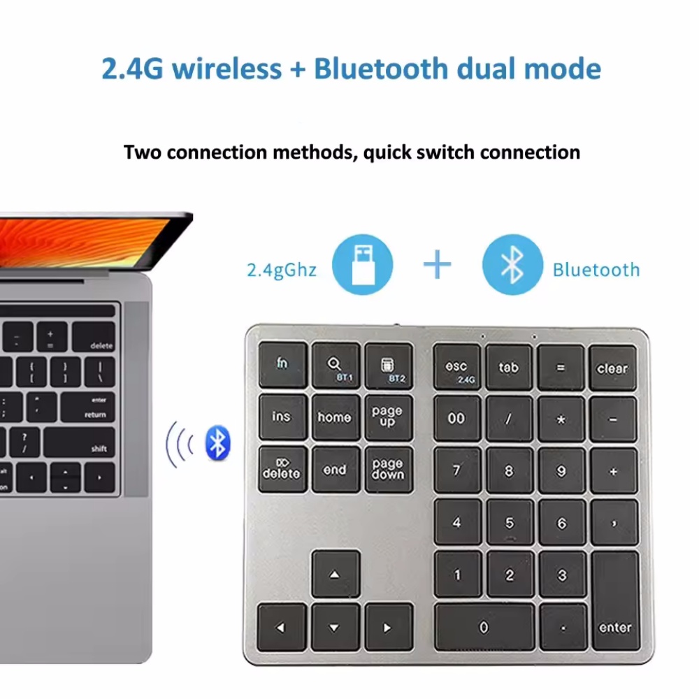 2.4ghz sem fio + teclado numér - Keyboard Numpad Separate avaliação e preço