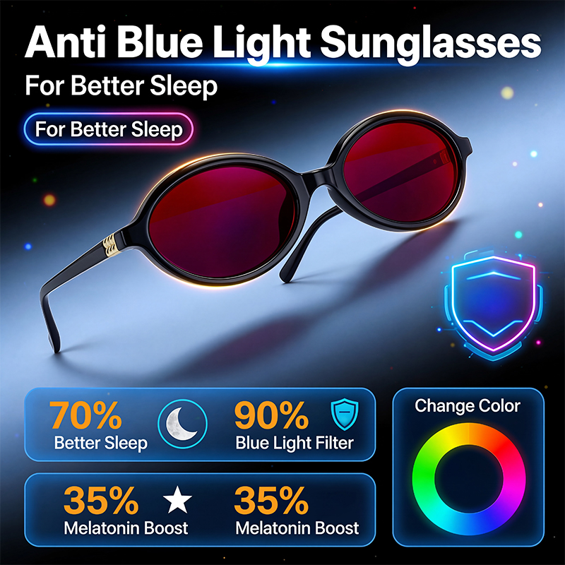 Óculos ovais com filtro de luz - Gaming Glasses Tinted avaliação e preço