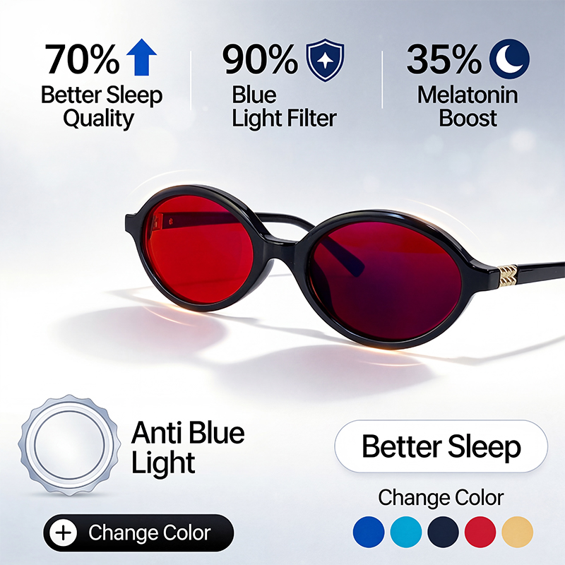 Óculos ovais com filtro de luz - Gaming Glasses Tinted avaliação e preço