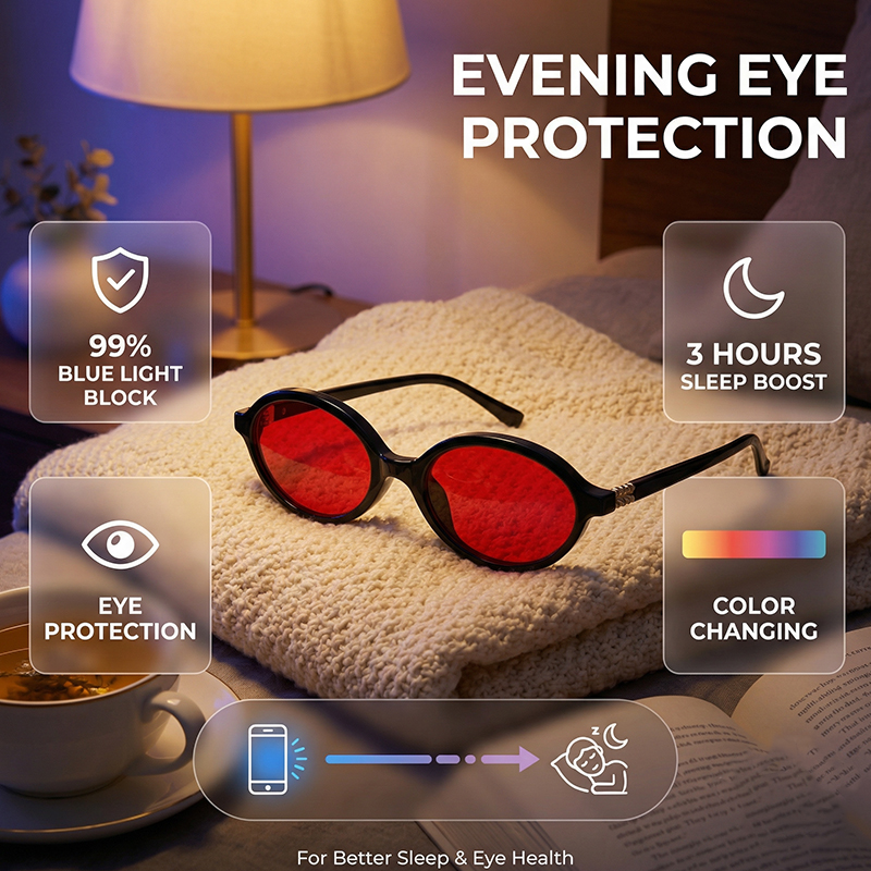 Óculos ovais com filtro de luz - Gaming Glasses Tinted avaliação e preço