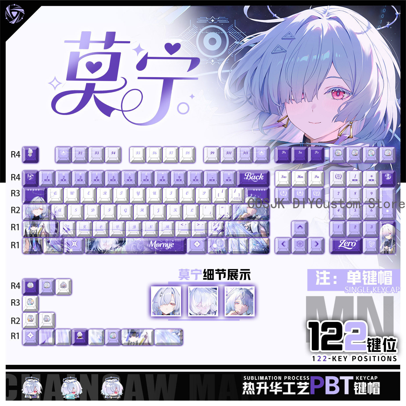Conjunto de 122 Teclas Anime M - Gaming Accessories In China avaliação e preço