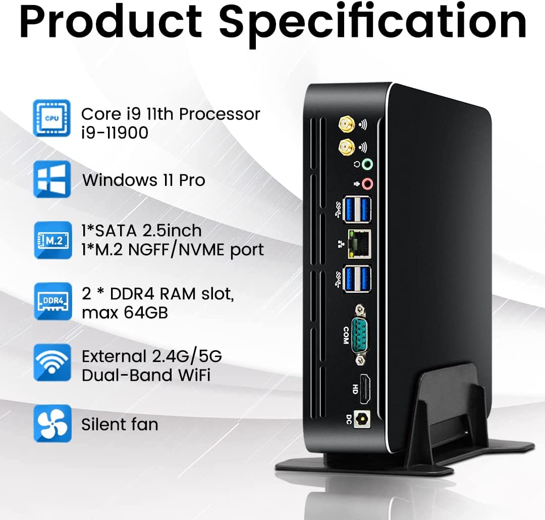 Partaker Mini PC Intel de 11ª  - Intel Cpu Core I7 avaliação e preço