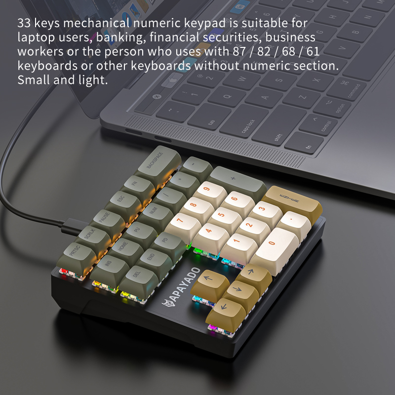 Teclado Numérico Compacto K33, - Keyboard Numpad Separate avaliação e preço
